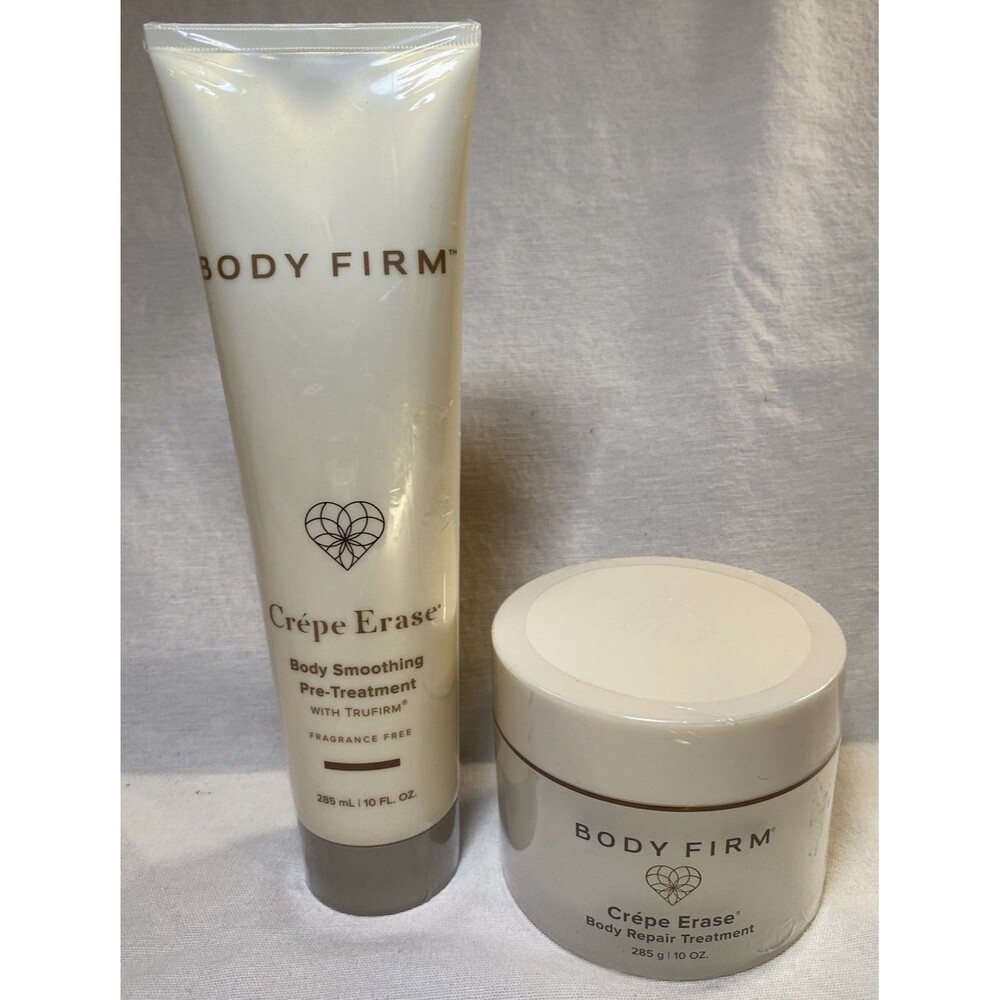 NEW TWO-STEP Crépe Erase Trufirm Advanced Body Repair & Pre-Treatment 10 oz Each